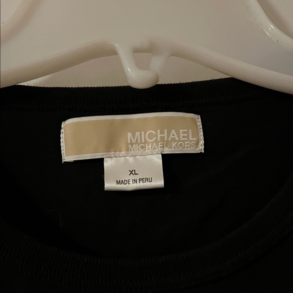 Michael Kors Black Short Sleeve Tee - Picture 2 of 4